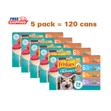 5 Pack- Friskies® Tasty Treasures Adult Cat Wet Food - Variet, 24 CT,132 OZ 1.70 per gallon
