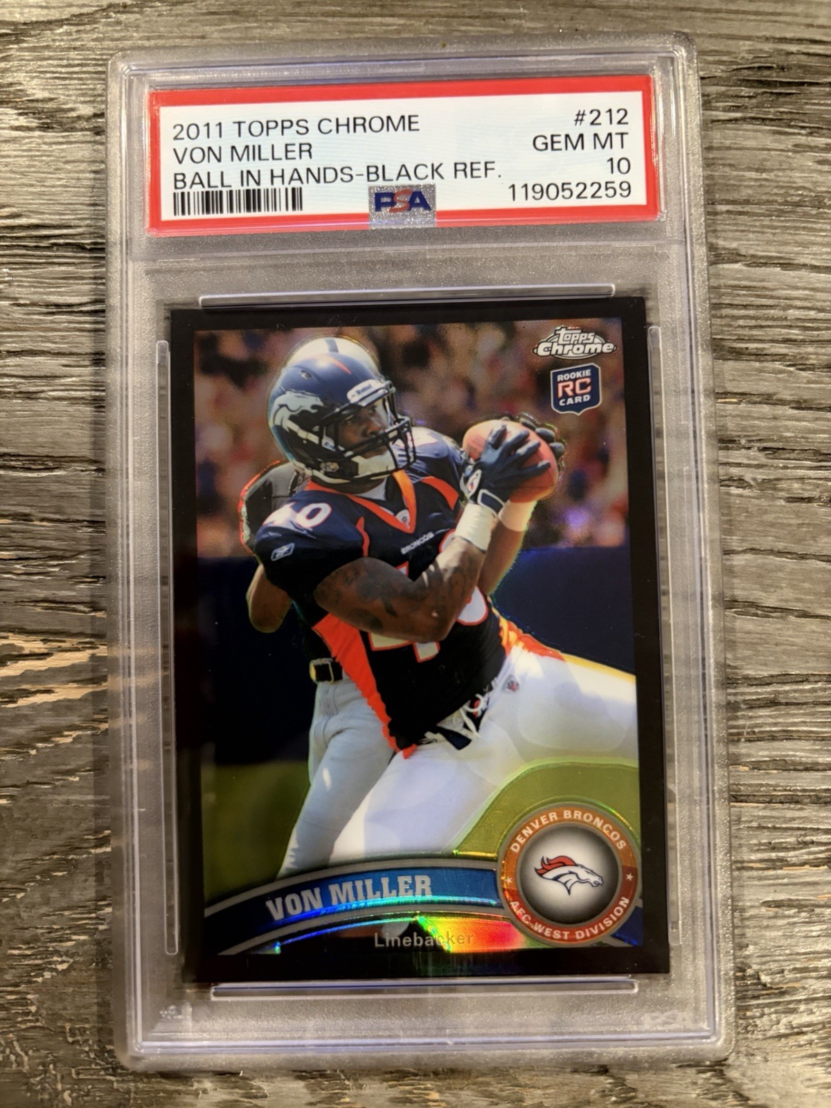 2011 Topps Chrome - Von Miller #212 Black Refractor /299 (RC)