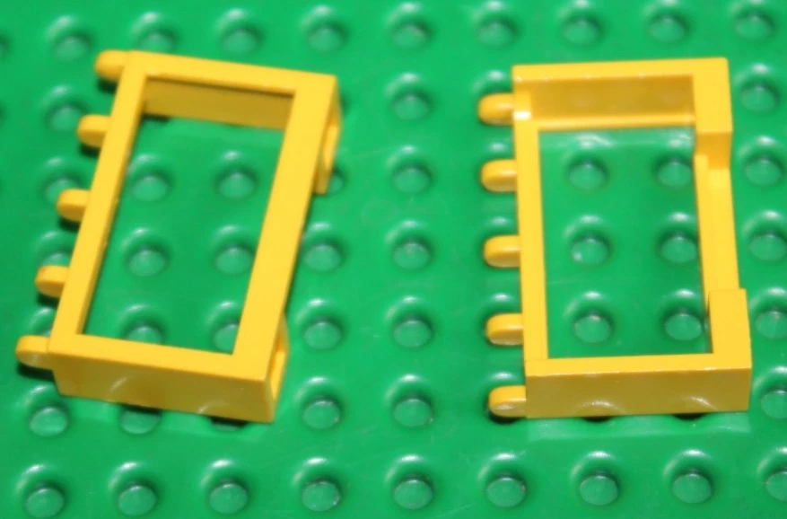 2 x Lego Yellow Hinge Vehicle Roof Holder 4214 set 6671 6692 6649 6697 6362 6361 - Photo 1/1