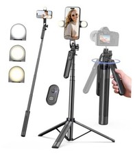 71" Phone Tripod,Tripod for iPhone with Fill Light and Rechargeable