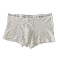 Alfani Mens 1 Pair Solid Boxer Shorts Trunk Moisture-Wicking Tagless White XL