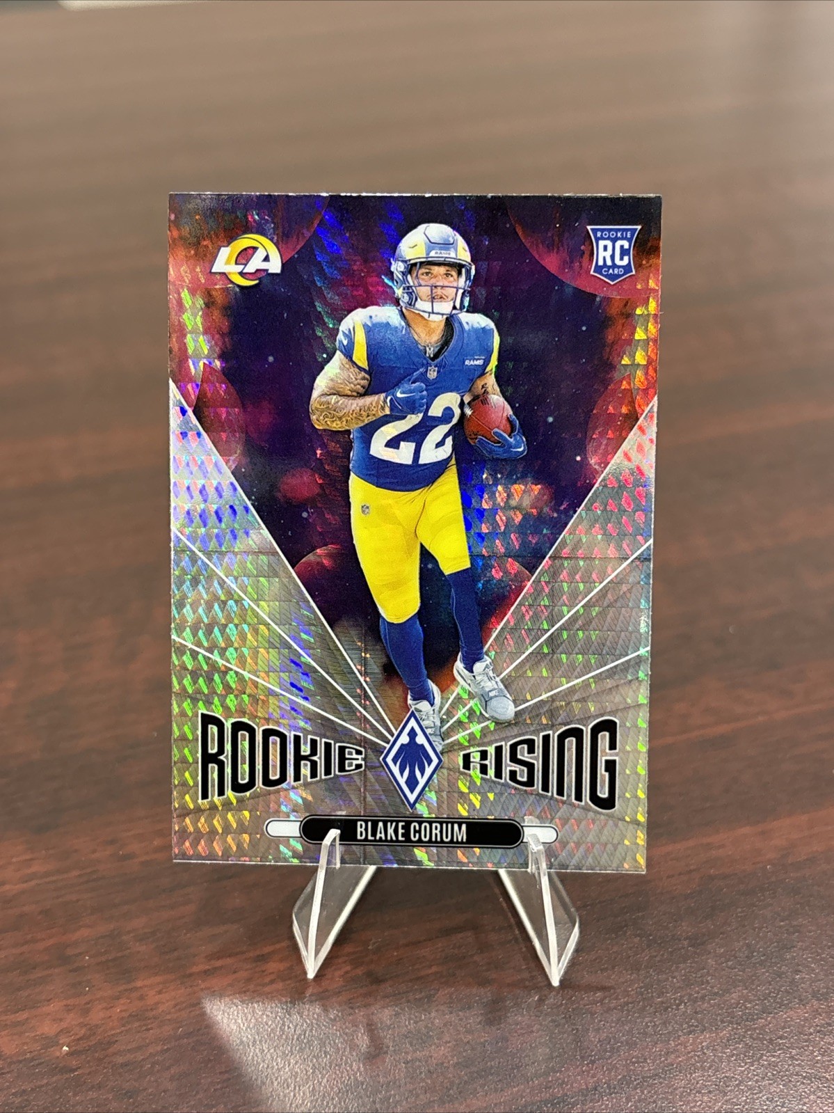 2024 Panini Phoenix - Rookie Rising Blake Corum #RR-BCM Hyper (RC)