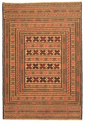 Vintage Hand Woven Area Rug 4'7'' x 6'5'' Traditional Wool Oriental Carpet