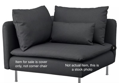 Ikea Soderhamn Corner Section Samsta Dark Gray 902.351.84 New Cover Only