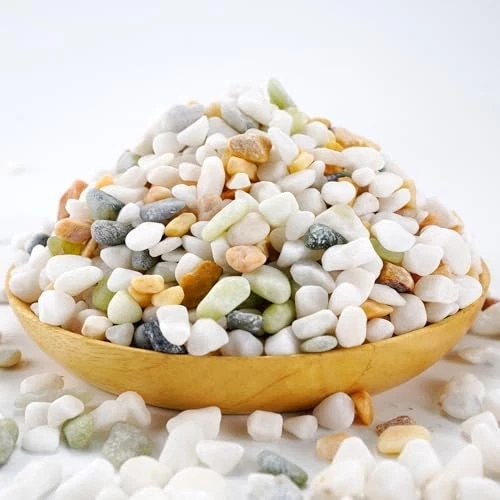 Mixed Color Decorative Rocks Stones Pebbles for 2.2 lb Three Colors Rocks - Image 3 of 4