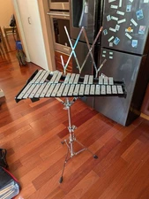 Ludwig Bell Kit M651R With Stand, Practice Drum Pad, Rolling Case.