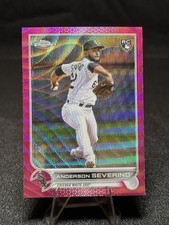 2022 Topps Chrome Update #USC22 Anderson Severino Pink Wave Refractor (RC)
