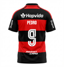 Flamengo Home PEDRO #9 W/Sponsors Jersey Shirt 2026-2027 Brasileirão!