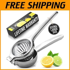 Stainless Steel Lemon Squeezer - Heavy Duty Citrus Juicer