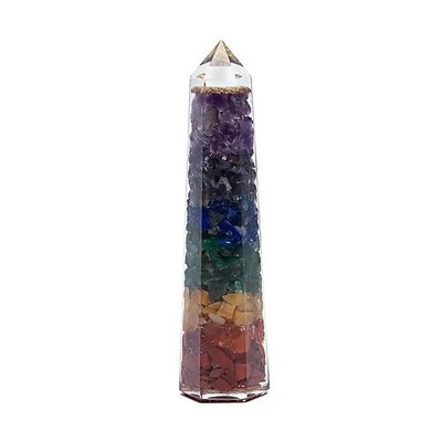 *ORGONIT 7-CHAKRA OBELISK* ca. 12cm