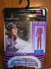 Brand New - Cuddl Duds 2-Piece Thermals Base Layer Set Girls Size XL 14/16 