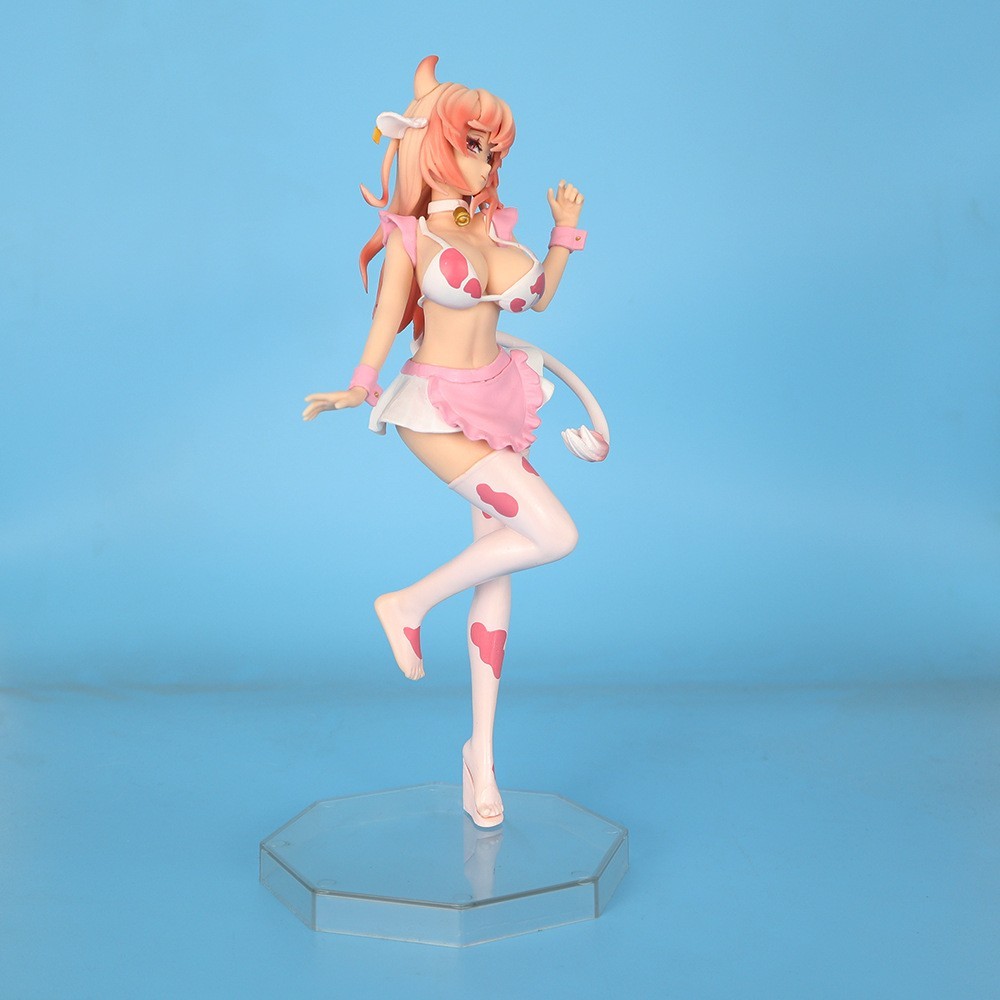Anime Milk Girls Beautiful Girl 1/7 Scale Ver. PVC Figure Toys No Box 25cm Pink