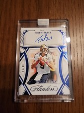 2024 Panini Flawless #HI-DBS Drew Brees Honored Ink Sapphire #/10