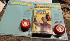 2  Vintage 1988 Smothers Brothers yo-yo's with display cards & video-Kodak