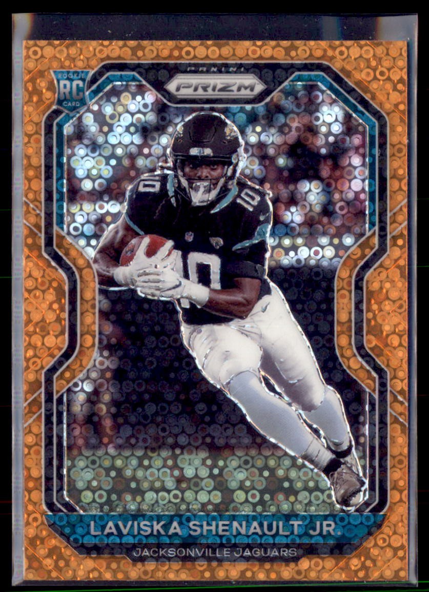 2020 Panini Prizm Football Orange Disco Prizm Laviska Shenault Jr Jaguars 350 R