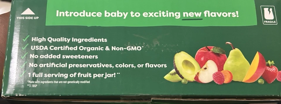 (2 Cajas), Beech-Nut Organics Etapa 2 Comida para Bebés, Frascos de 4oz, Paquete de 32, Totalmente Nuevo Foto 3 de 4