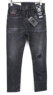 DIESEL D-Eetar 069DV Herren Jeans W29/L32 Tapered Cotton Stretch Grau Button-Fly *