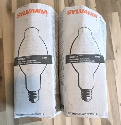 Lot of 2 NEW Sylvania M400/U Metalarc BT37 400W M59/S Metal Halide Lamps