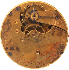 1900 ELGIN POCKET WATCH MOVEMENT 8660994 GRADE 182 16s 7j FJ