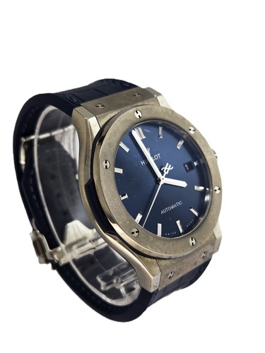 Hublot Classic-Fusion 511.NX.7170.LR - Schöne Titan Herrenuhr blue Sunburst! - Bild 3 von 10