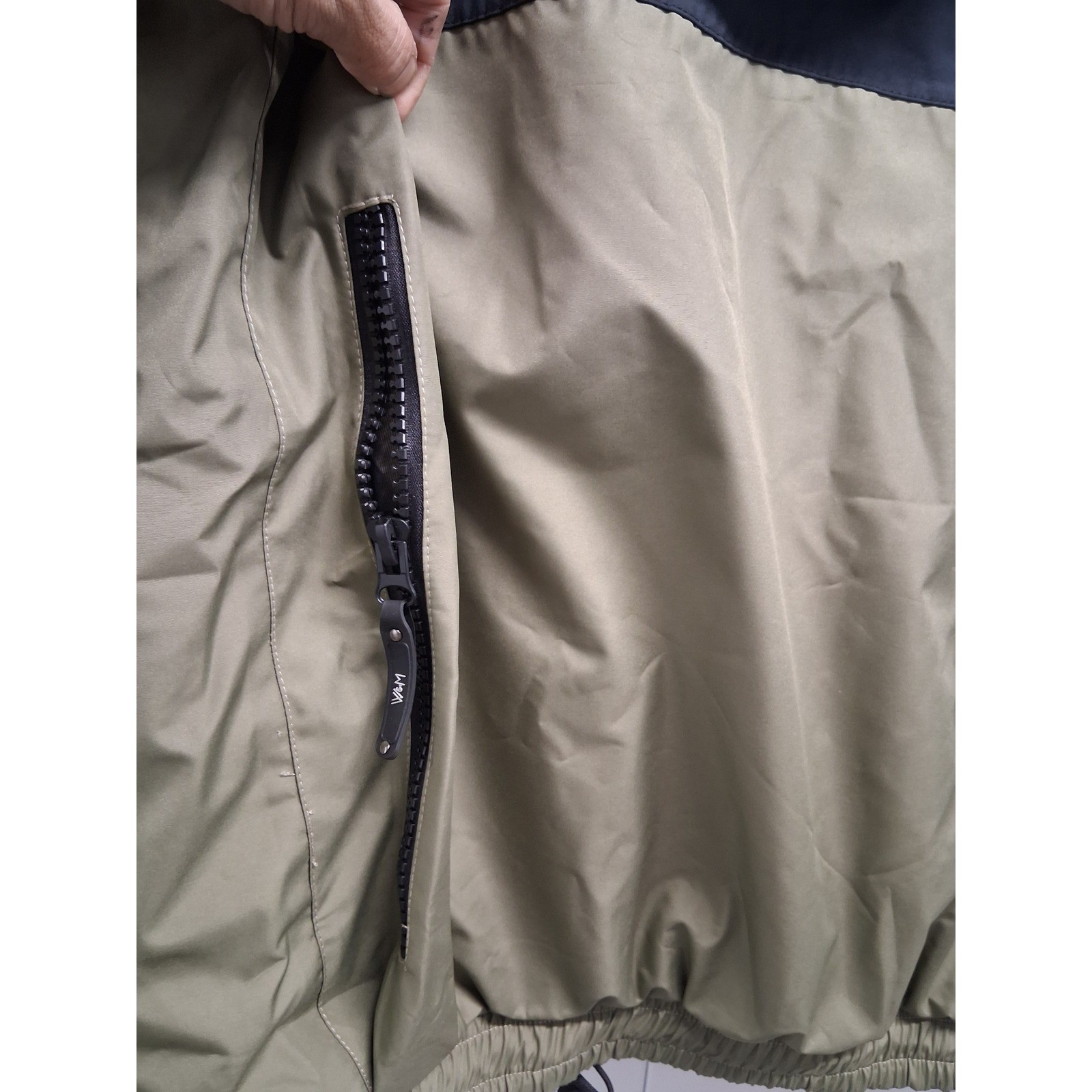 Wright and Mcgill Big Horn Jacket Mens Green Fishing Wading Hooded Coat Sz M image 9
