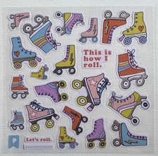PipSticks Sticker Club COLORFUL RETRO ROLLER SKATES Scrapbooking Stickers