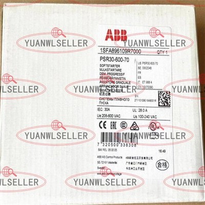 1PCS NEW ABB soft starter PSR30-600-70 1SFA896109R7000