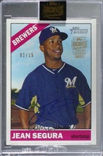 2021 Topps Archives Signature Series 2/15 Jean Segura #15TH-12 Buyback Auto 8k4