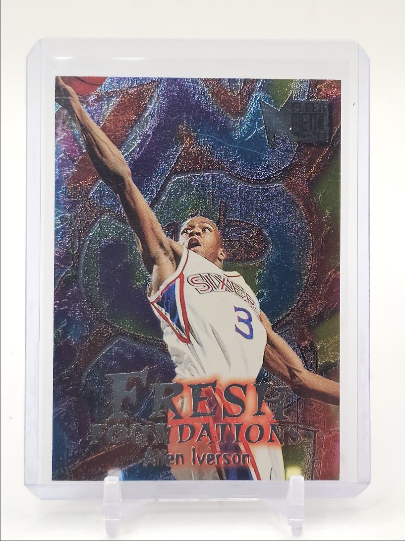 ALLEN IVERSON 1996-97 FLEER METAL FRESH FOUNDATIONS ROOKIE #236 RC Q3824