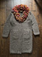 Pachamama Vintage 90er Wollmantel Cardigan ha...