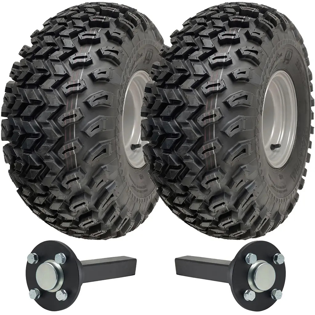 22x11.00-8 ATV Trailer Kit Utility Wheels Rims 35x35 Hub & Stub Axles 750kgs