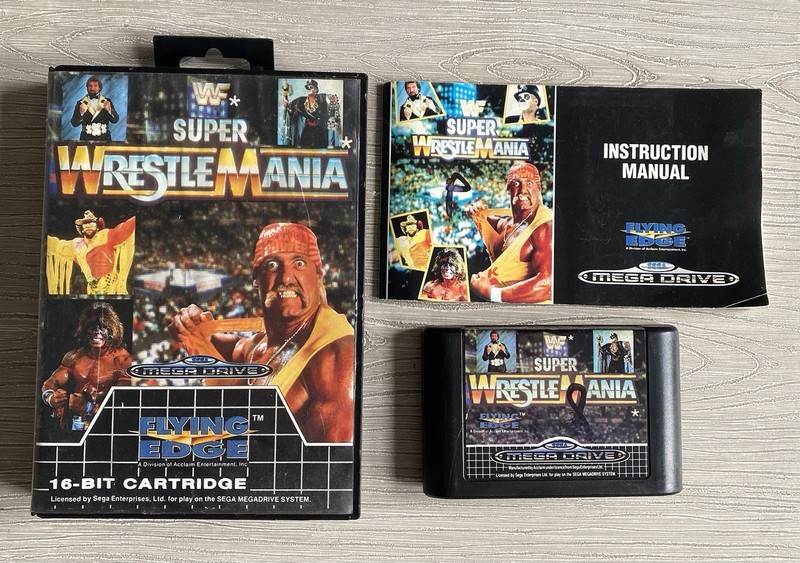 WWF Super WrestleMania Sega Mega Drive Complete With Manual (PAL)