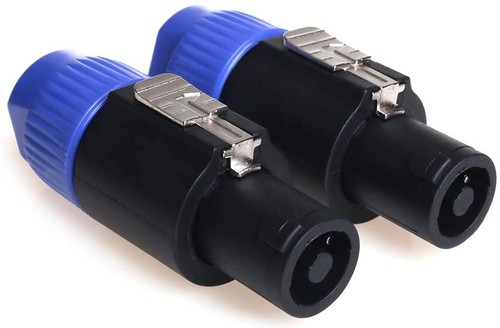 MR DJ SPMH2 2 pcs Speakon Male Head Connector Allows for Speaker Cables - Picture 1 of 6
