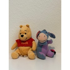 Winnie the Pooh  Eeyore 1996 Plushies lot of 2 EUC