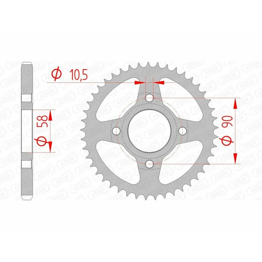 Free Shipping Corona Afam Standard Steel 10223-Step 428 For Motorcycle Parts