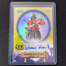 💎2025 TOPPS CHROME SPONGEBOB REFRACTOR AUTO JOHNNY KNOXVILLE KRILL #SA-JK
