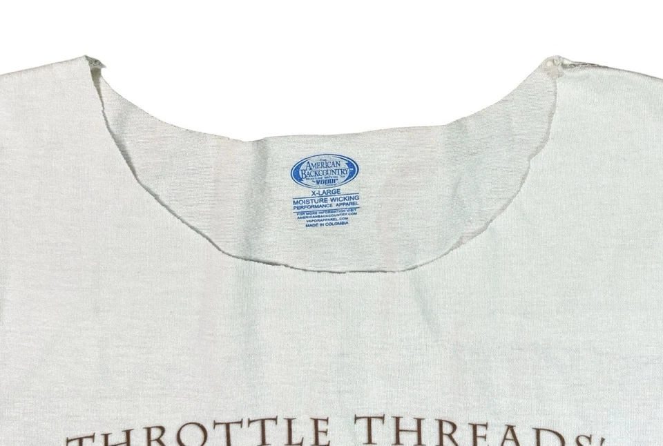 Camiseta sin mangas Throttle Threads “Wild Aces Saloon” para hombre XLarge blanca LEER Foto 3 de 4