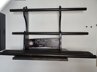 Pair (2 pieces) Kamagong Wood Arnis Escrima Kali Baston Martial Arts Sticks 29''