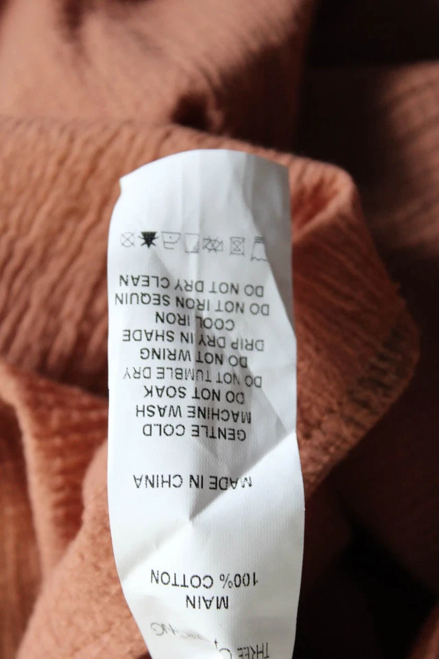 Camiseta sin mangas Three Of Something para mujer algodón crepé cuello alto duna marrón talla XS Foto 4 de 4