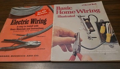 Lot of 2 Vintage Electric / Electrical Wiring Books
