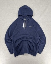 NWT Quiksilver Keller Fleece Hoodie Mens XL Navy Blue Heather Sweater Sweatshirt