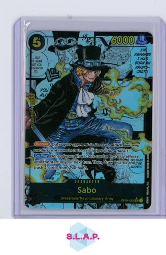 SABO ONE PIECE OP04-083 2023 KINGDOMS OF INTRIGUE MANGA RARE ENGLISH 2023