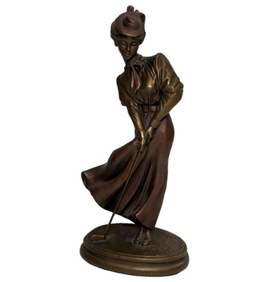 13.5'' Austin Sculpture St. Andrew's Breeze by Artist Alexander Danel 1992 Golfer
