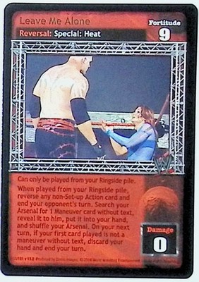 2004 COMIC IMAGES WWE RAW DEAL VENGEANCE 38/181 LEAVE ME ALONE NM