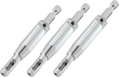 Trend 3-teiliges Schnellspanner Bohrer Führungsset, 1/4 Zoll Sechskantschaft, HSS Bohrer