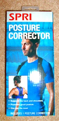 NIB SPRI Back Posture Corrector Brace-Fits Most-For Fitness/Recovery