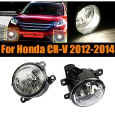 Pair of Bumper Fog Light Driving Lamps LH + RH w/ Bulbs For 12 13 14 Honda CR-V