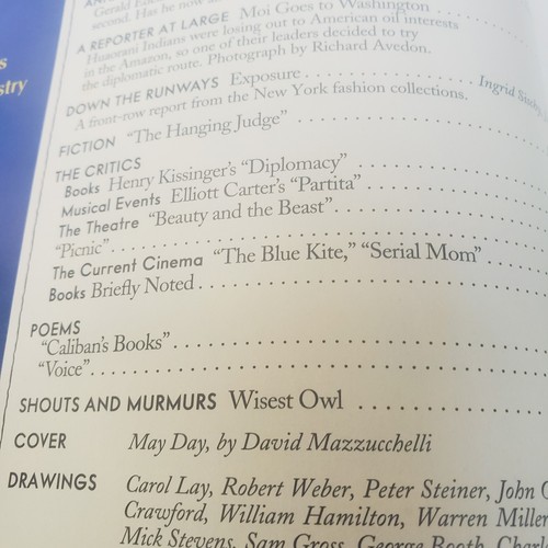 The New Yorker May 2 1994 Full Magazine May Day by David Mazzucchelli - Picture 9 of 9