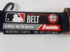 Baseballowy pasek softballowy Franklin 1,25" szer granatowy 22" do 42" adj. Elastyczny OSFM