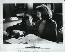 1985 Press Photo Gerard Depardieu, Pascale Rocard "Police" - DFPG86127